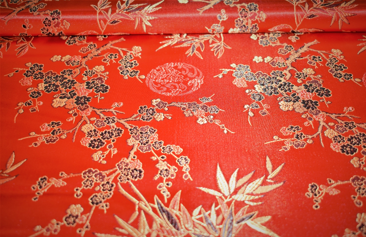 Red Chinese Brocade